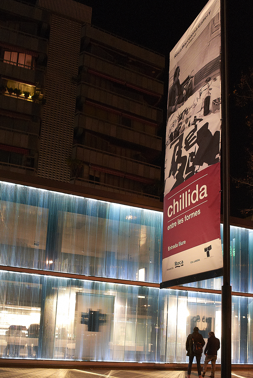 Diseño expositivo Chillida para Roca Barcelona Gallery